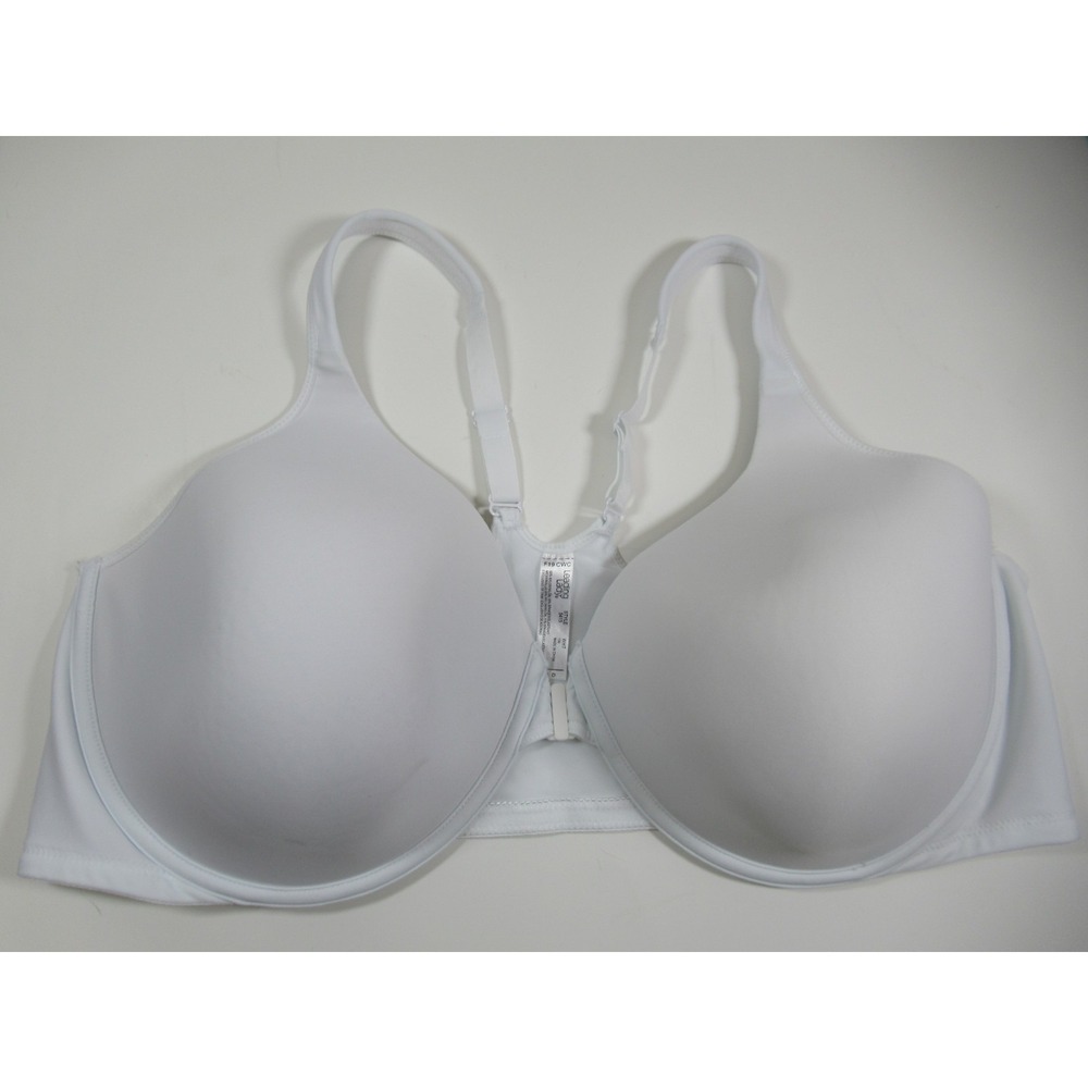 Leading Lady Brigitte Racerback Front Close T-Shirt Bra 48D White Underwire